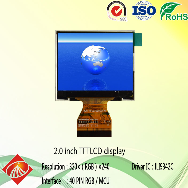 2.0-inch TFT CNC LCD screen 320X240 RGB